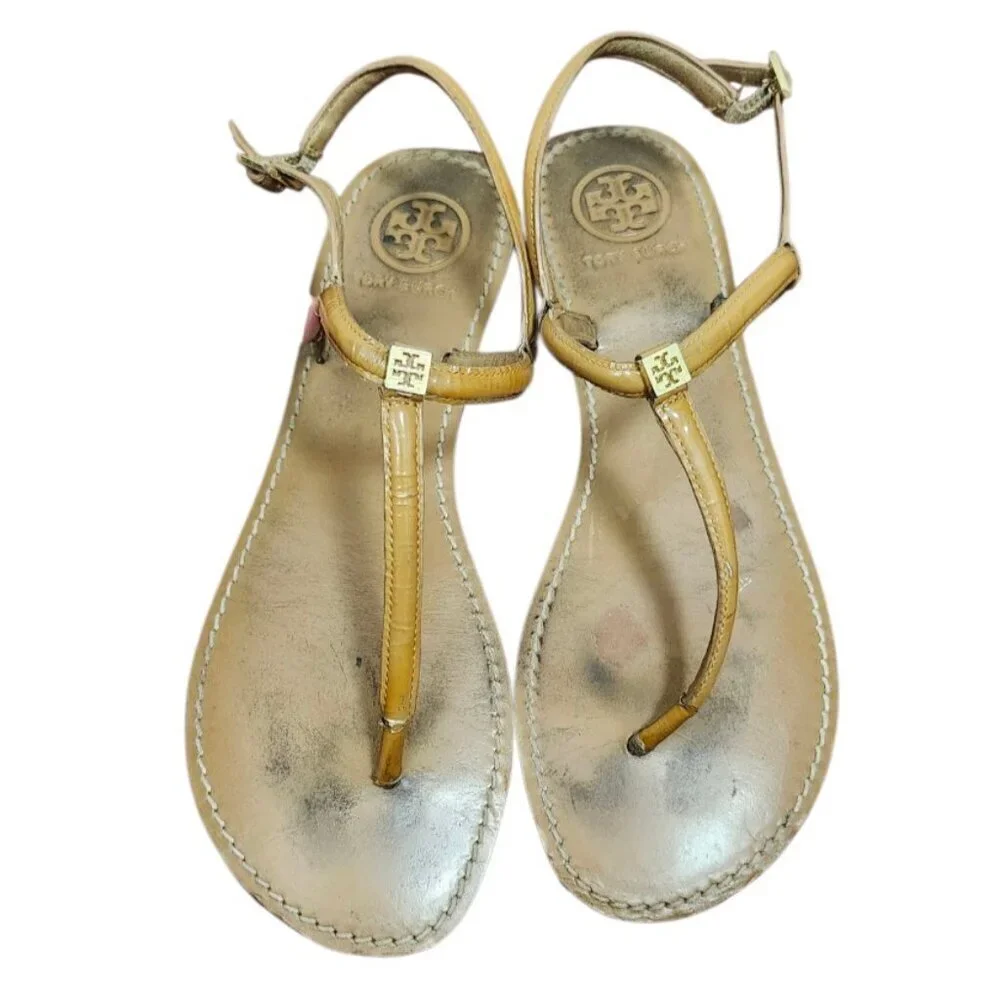 Tory Burch thong leather sandals size 8.5